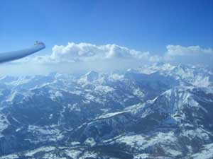 Blick über die franz. Alpen